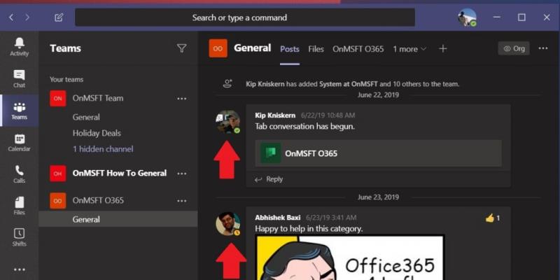 Kako preveriti spletno prisotnost v Microsoft Teams