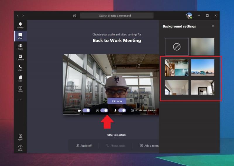 Hvernig á að (loksins) setja bakgrunnsmynd í Microsoft Teams