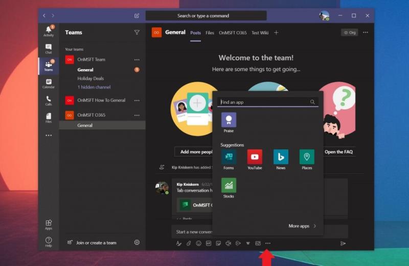 Bots, analitika, menaxhimi i projekteve dhe shumë më tepër: Si të shtoni aplikacione te Microsoft Teams