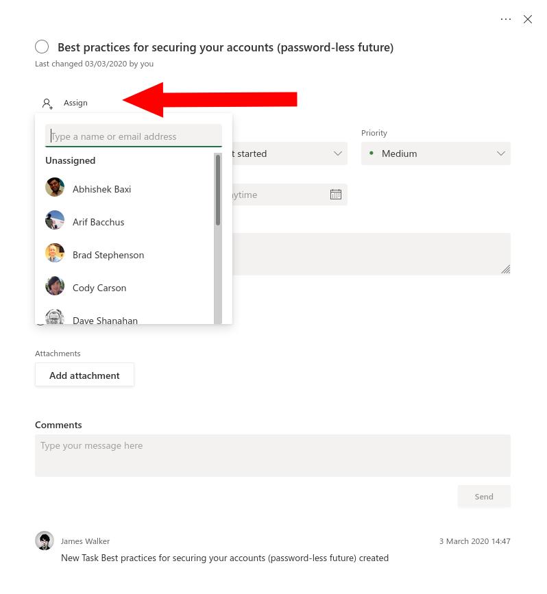 Com assignar tasques quan es treballa de forma remota amb Microsoft Planner