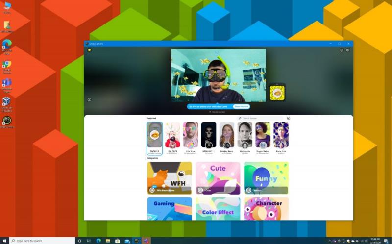 Evo kako upotrijebiti Snapchat kameru u sustavu Windows 10 da začinite svoje pozive Microsoft Teams