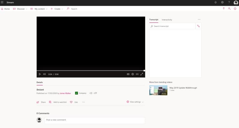 Как да използвате Microsoft Stream за споделяне на видео съдържание с отдалечени работници