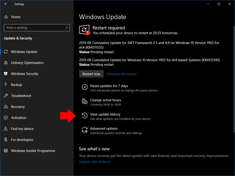 Com veure les actualitzacions instal·lades a Windows 10