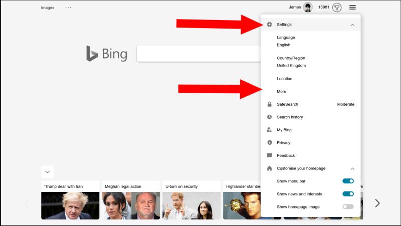 Как да деактивирате предложенията за търсене на Bing