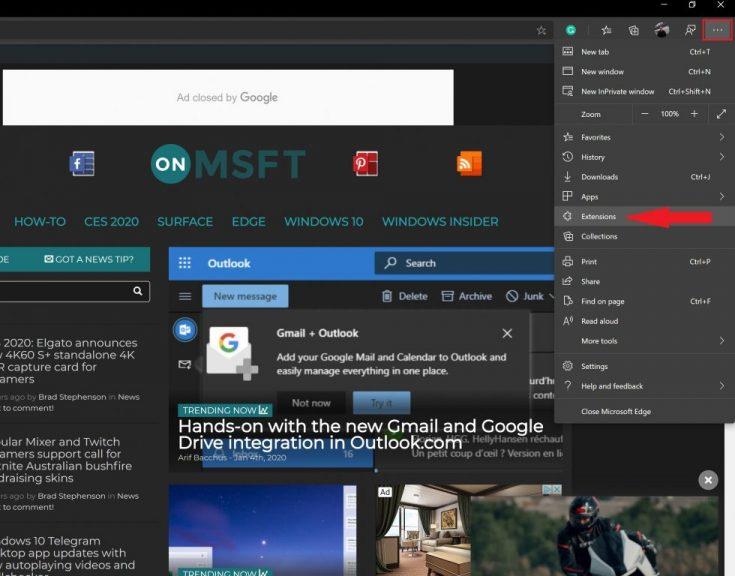 Si të instaloni Extensions nga Chrome Store në Edge Insider