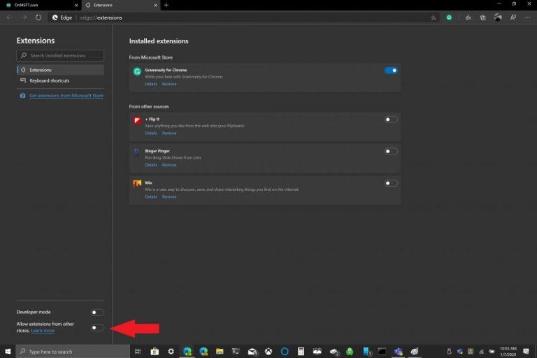 Slik installerer du utvidelser fra Chrome Store på Edge Insider