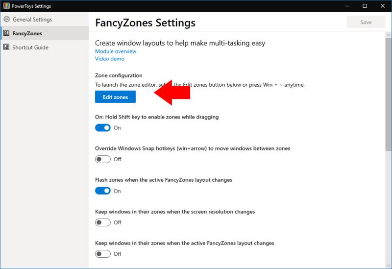 Kā izmantot FancyZones, Windows 10 jauno flīžu logu pārvaldnieku