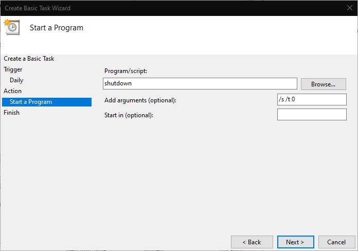 Com programar un apagat a Windows 10