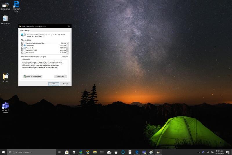 Kaip išvalyti talpyklą „Windows 10“.