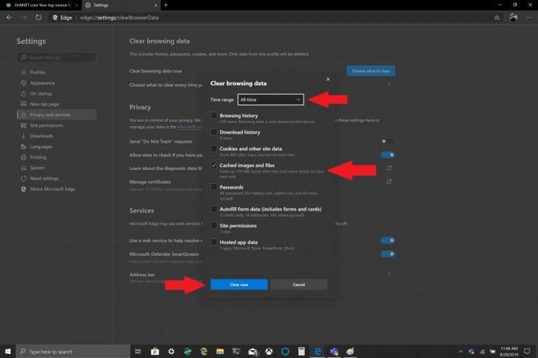 Com esborrar la memòria cau a Windows 10