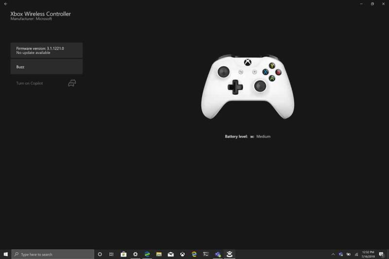 Як перевірити рівень заряду акумулятора контролера Xbox One у Windows 10