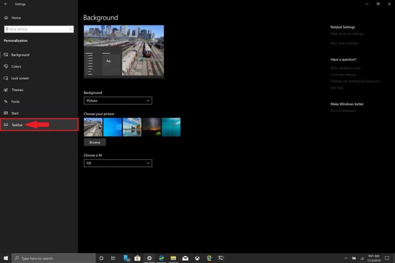 Järjestelmäkuvakkeiden ottaminen käyttöön ja poistaminen käytöstä Windows 10:ssä
