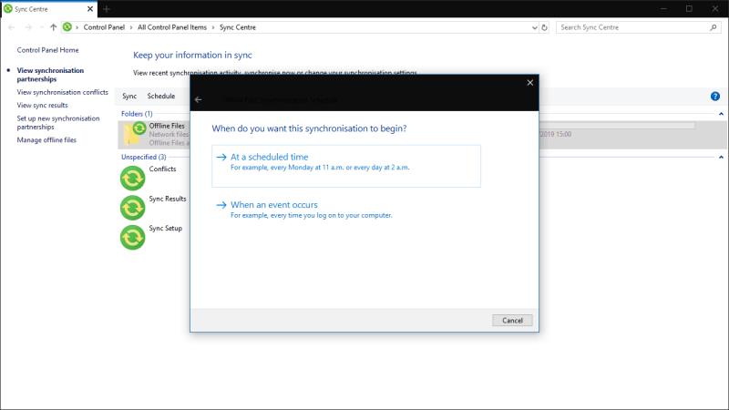 Kako uporabljati omrežne skupne rabe datotek brez povezave v sistemu Windows 10