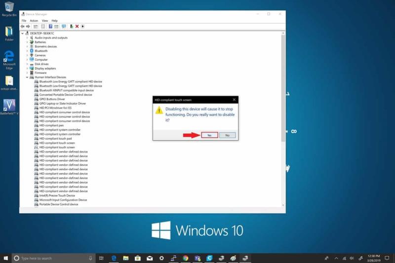 Kako onemogočiti zaslon na dotik v sistemu Windows 10