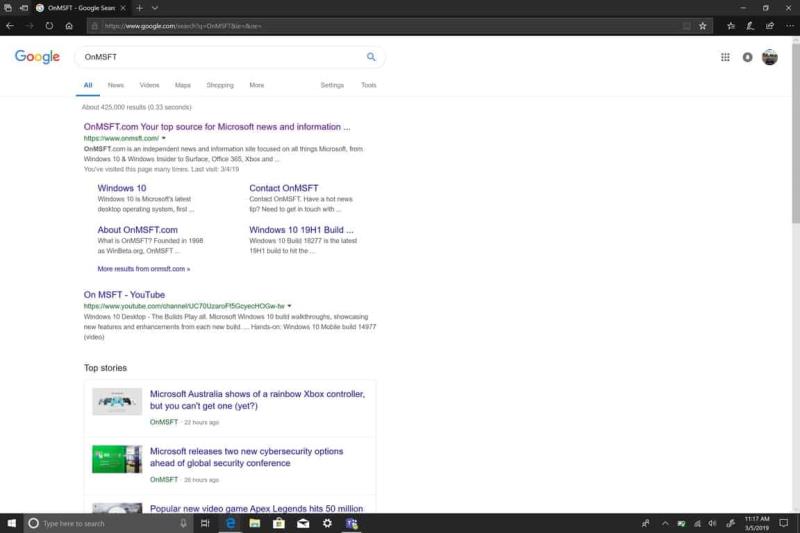 Kuinka muuttaa oletushakukonetta Microsoft Edgessä