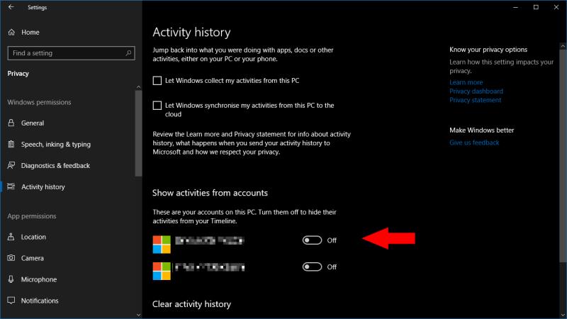 Hvordan deaktivere (eller aktivere) Windows 10s tidslinjefunksjon