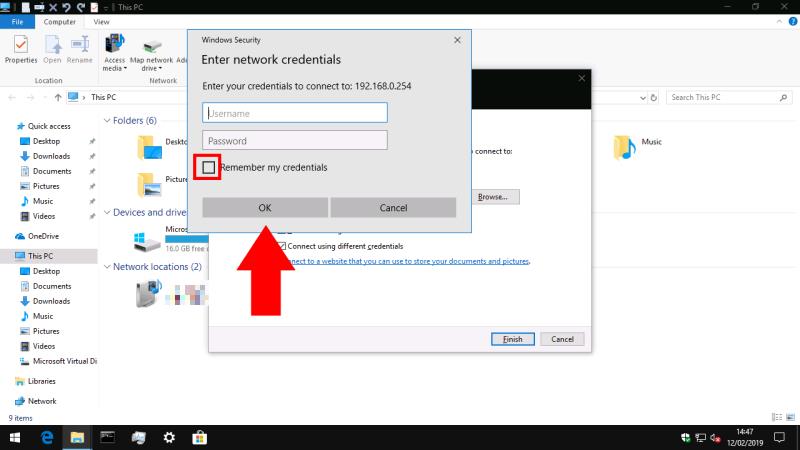 Ako sa pripojiť k zdieľanej sieti v systéme Windows 10