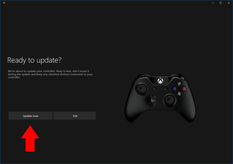 Xbox One vezérlő firmware frissítése Windows 10 PC-ről