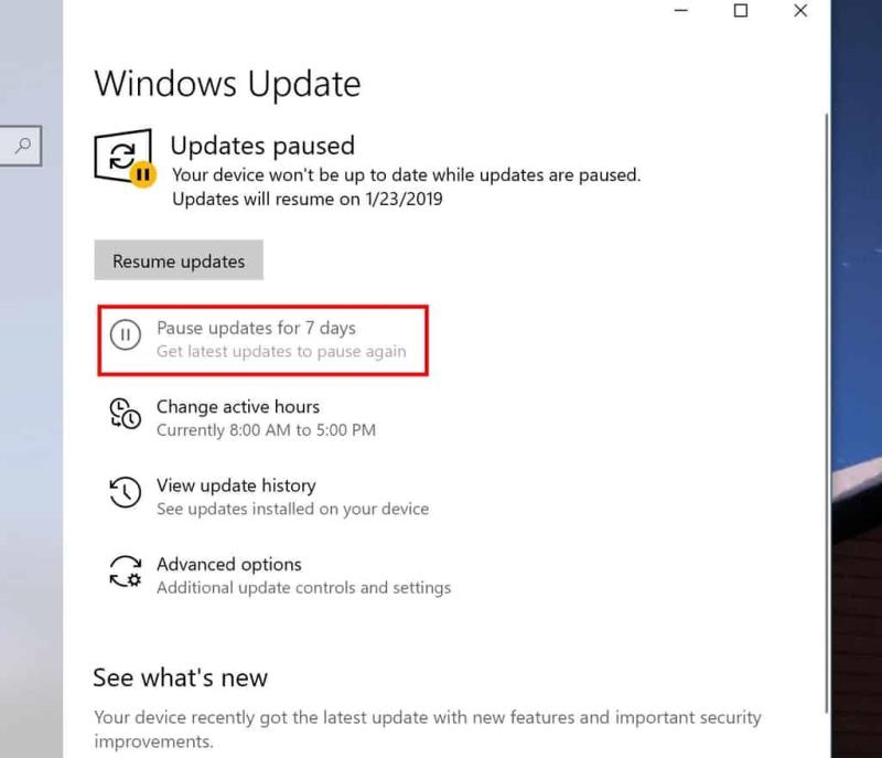 Kuinka keskeyttää Windows 10:n automaattiset päivitykset