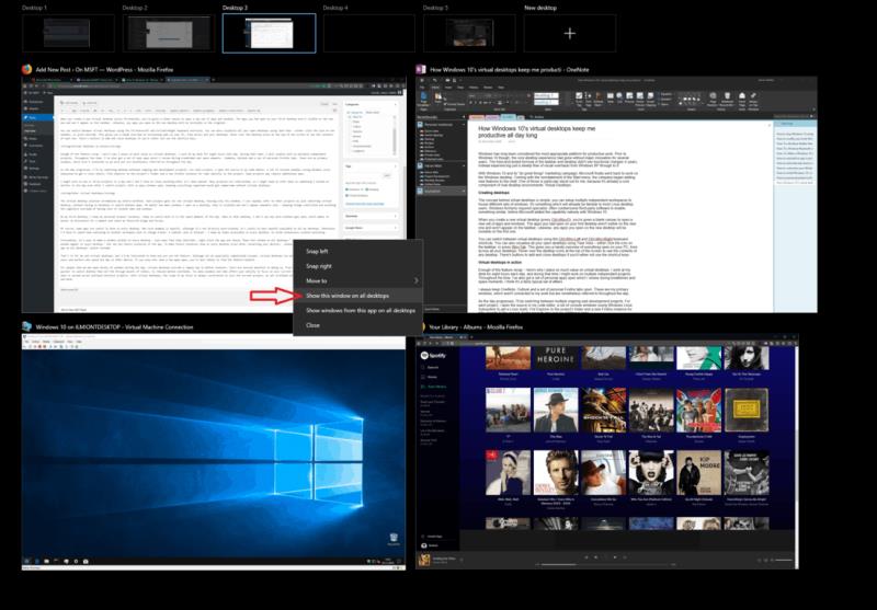 Kā operētājsistēmas Windows 10 virtuālie galddatori nodrošina man produktīvu darbu visas dienas garumā