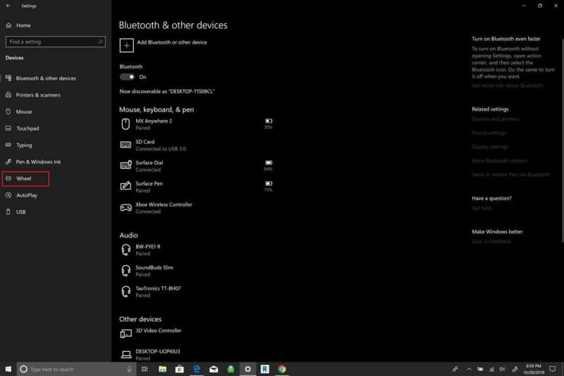 Как да конфигурирате Surface Dial за всеки компютър с Windows 10