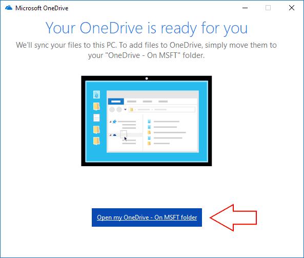 OneDrive'i seadistamine opsüsteemis Windows 10