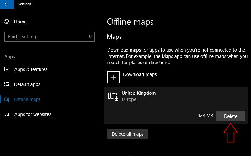 Kā lejupielādēt bezsaistes kartes operētājsistēmā Windows 10