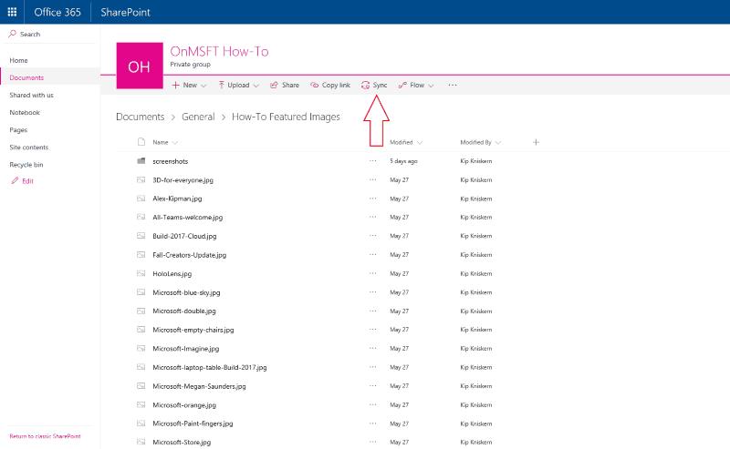 Hur man synkroniserar SharePoint-bibliotek med OneDrive för företag