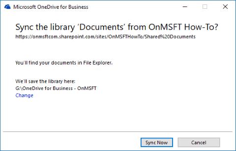 Πώς να συγχρονίσετε τις βιβλιοθήκες του SharePoint χρησιμοποιώντας το OneDrive για επιχειρήσεις