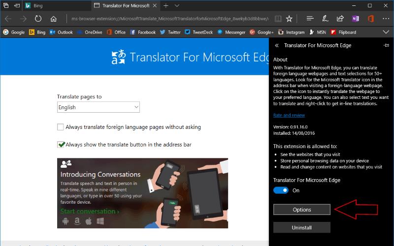 Microsoft Edgen laajennuksien asentaminen ja hallinta