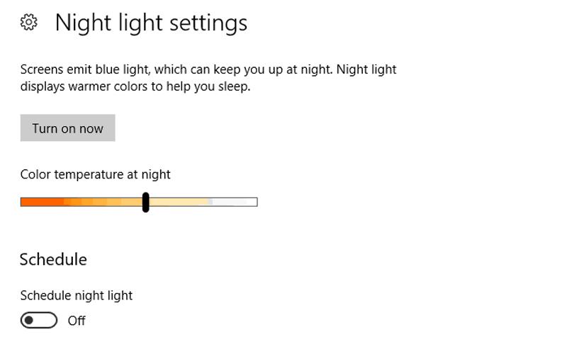 Как да настроите Night Light в актуализацията на Windows 10 Creators
