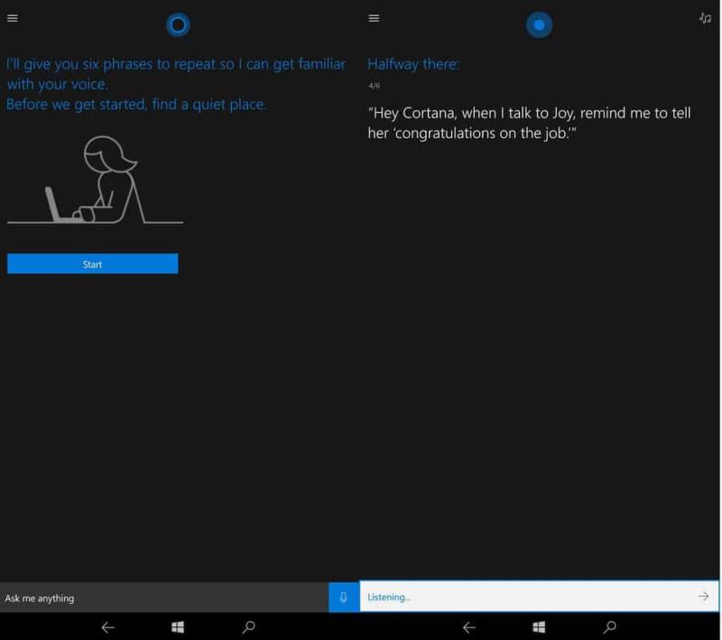A „Hey Cortana” engedélyezése a Windows 10 Mobile rendszeren
