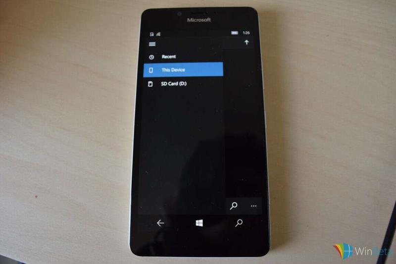 Uronite u File Explorer na Windows 10 Mobile uz Lumia 950