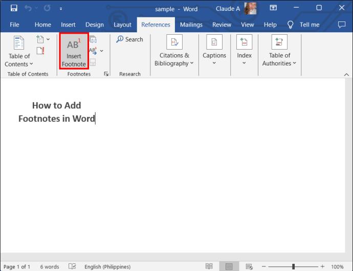 Kako dodati fusnote u Microsoft Word