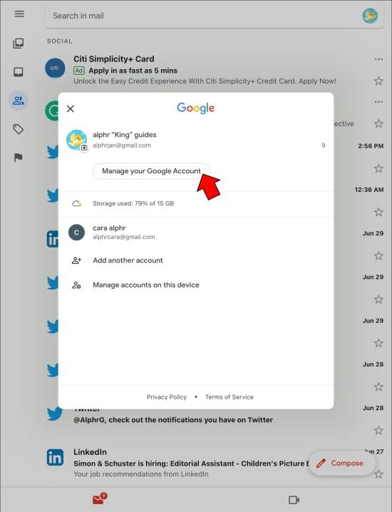 Hur man aktiverar/inaktiverar tvåfaktorsautentisering (2FA) för Gmail