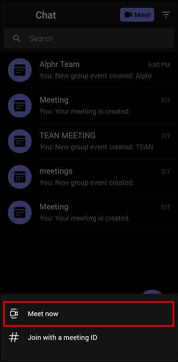 Sådan opretter du et møde i Microsoft Teams