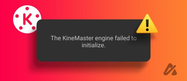 KineMaster-moottorin korjaaminen epäonnistui