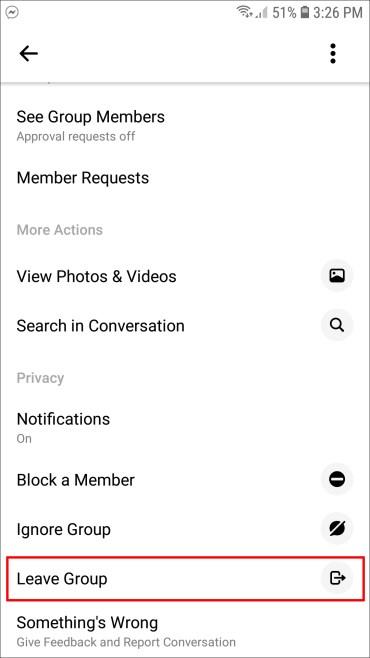 Πώς να φύγετε από μια ομάδα στο Facebook Messenger