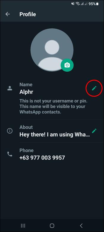Hur man lägger till ett namn i WhatsApp