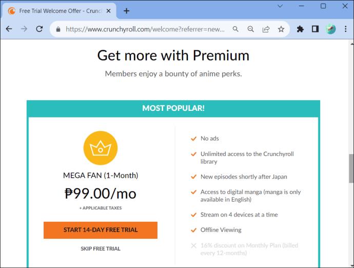Πώς να αποκτήσετε το CrunchyRoll Premium