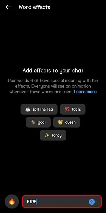 Messenger Emoji & Words Effects – En guide