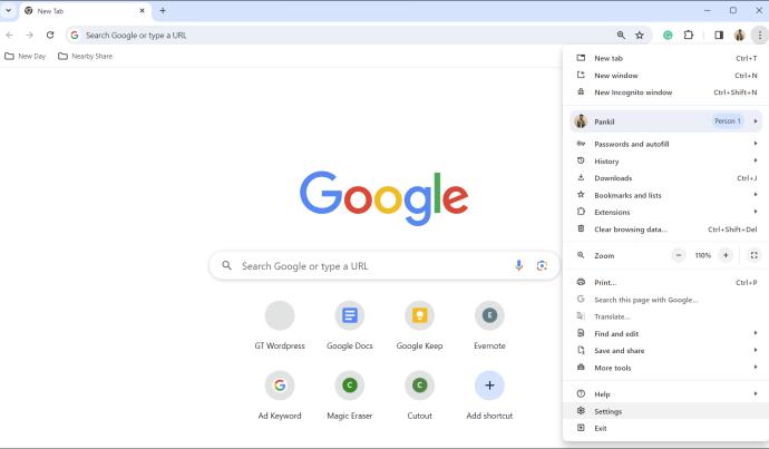 Jak vymazat soubory cookie v prohlížeči Google Chrome