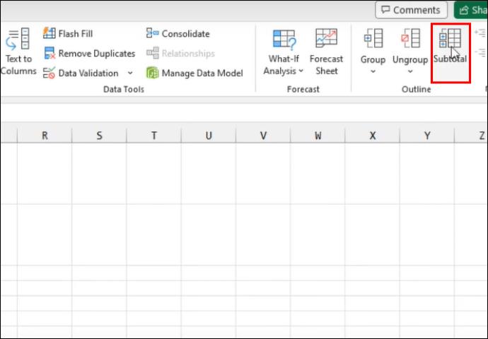 Hvernig á að fjarlægja undirsamtölur í Excel