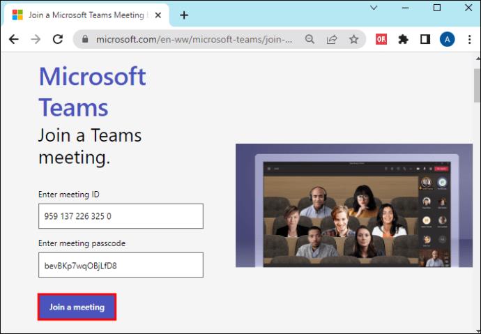 Kako se pridružiti ID-u sastanka u Microsoft Teams