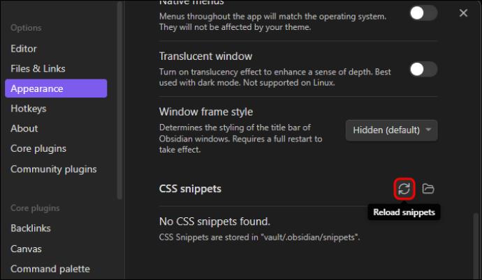 Kako koristiti CSS isječke u Obsidianu