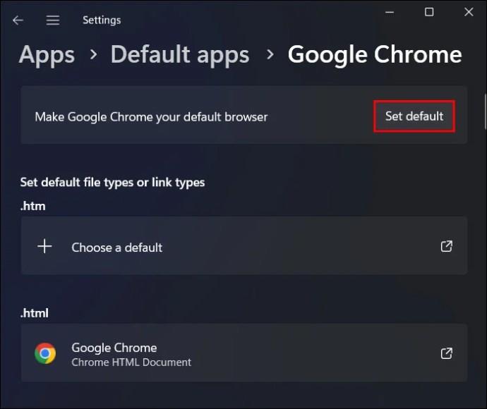 Kako narediti Chrome za privzeti brskalnik