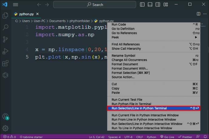 Jak nainstalovat Python do VS kódu