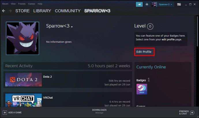 Kaip „Steam“ padaryti savo vardą geltoną