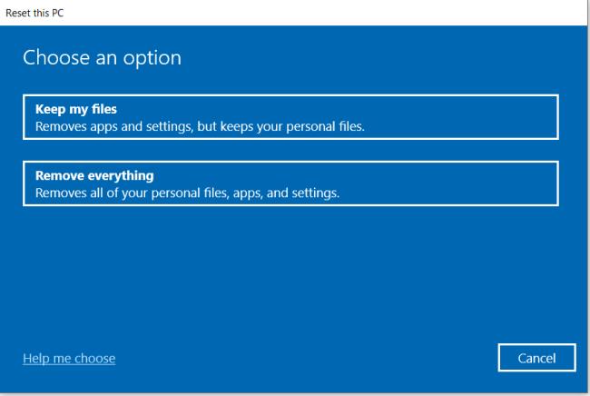 Kuinka palauttaa Windows 10:n tehdasasetukset ja miksi sinun pitäisi