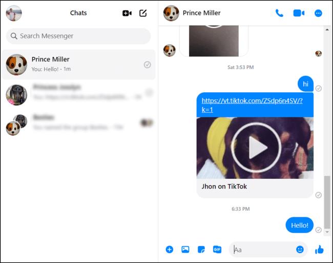 Kako poslati privitke u Facebook Messengeru